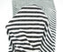 Black and White Stripe Pointelle Knit Jersey Fabric 2 Pieces that Total 1 yard and 16 Inches  Extra Wide